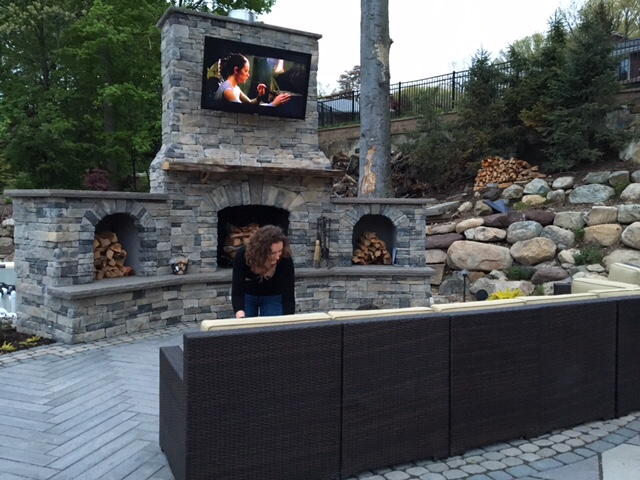 sunbrite tv, monello landscape, wayne nj av, home install, outdoor audio and video